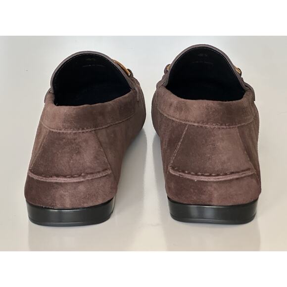 VERSACE Gold Medusa Men's Brown Suede Driver Shoes 11 US (44 Euro) 1009707 NIB - Picture 11 of 16